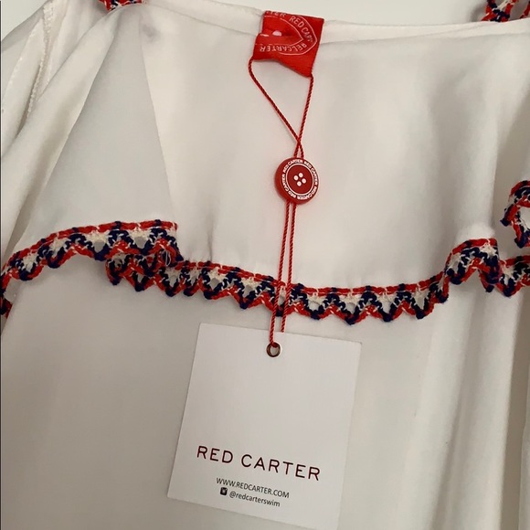 NWT Red Carter open shoulder Dress White XS - Picture 4 of 8
